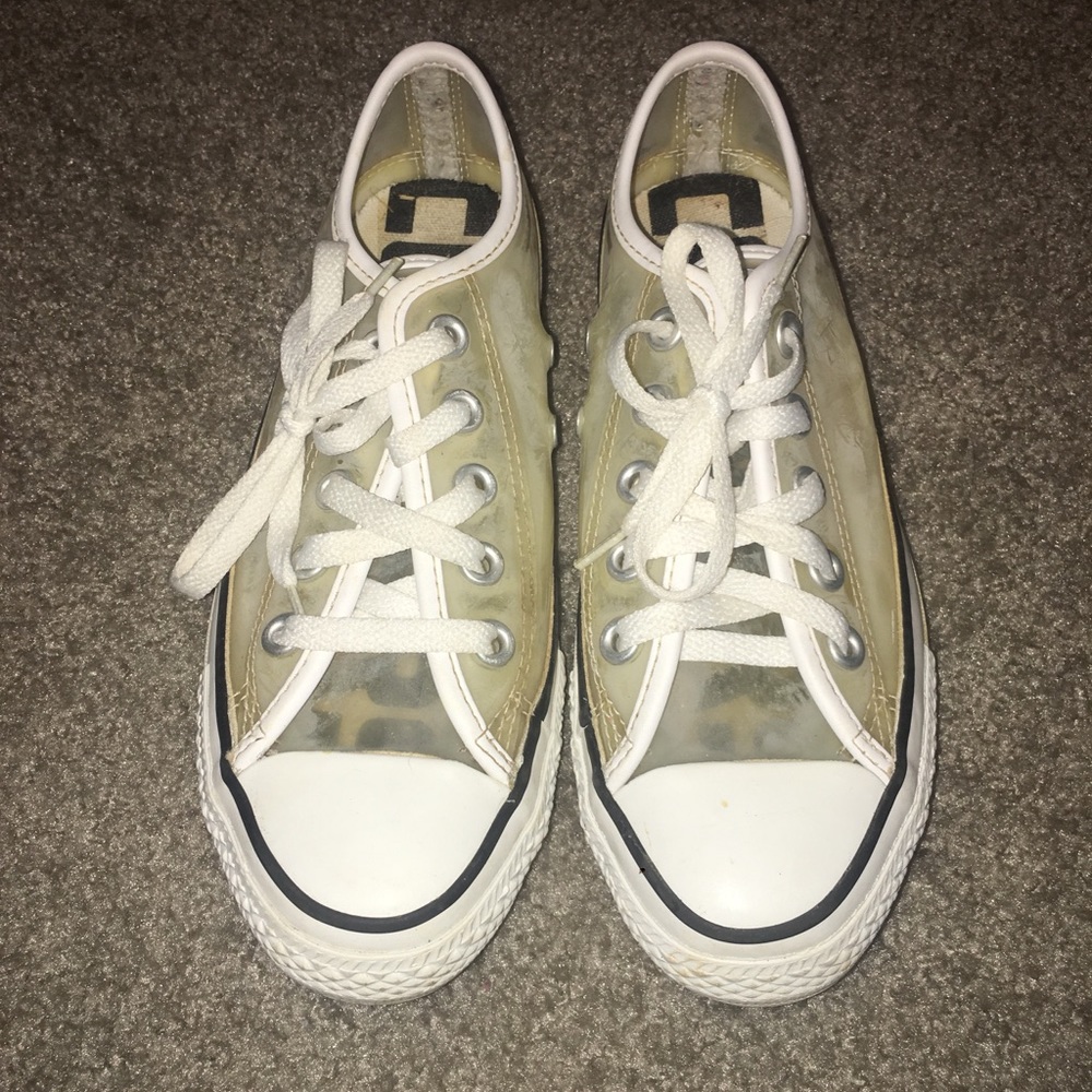 Clear Converse All-Stars Size 6